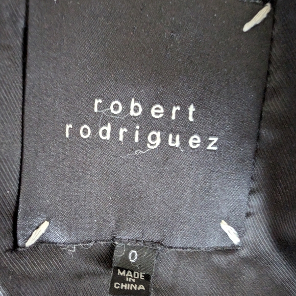 50% OFF Robert Rodriguez Black Silk Blazer - Picture 7 of 8